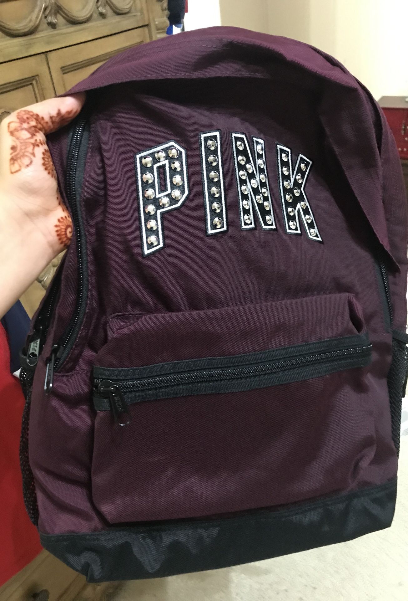 Pink backpack