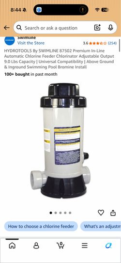 Pool chlorine automatic dispenser