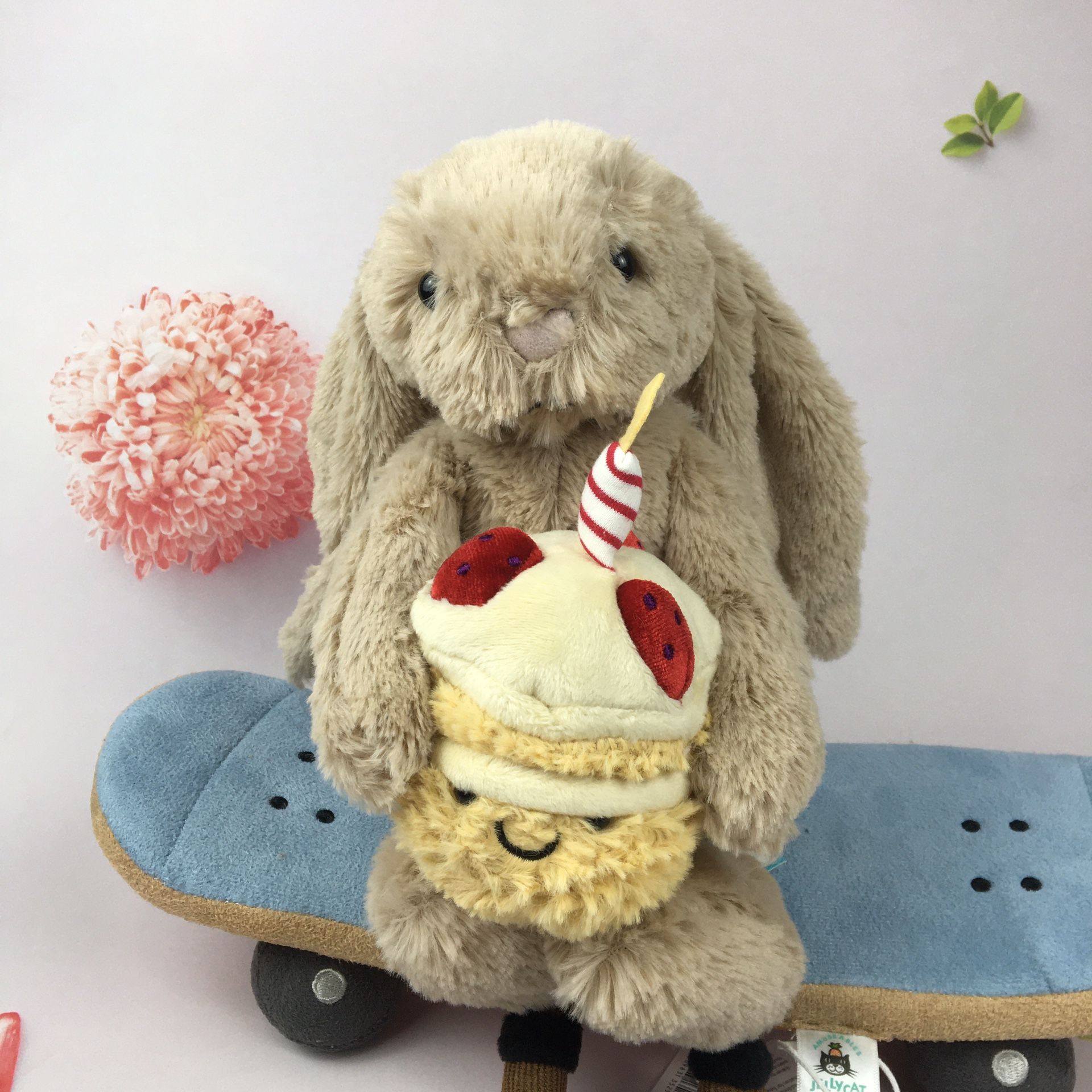 Jellycat bashful beige bunny birthday - NWT HTF