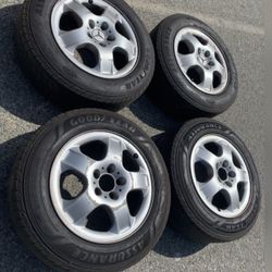 4 - 225/65r17 5x112 5x4.41 Stock Mercedes ML350 Wheels Rims Good Treads Tires!!!!