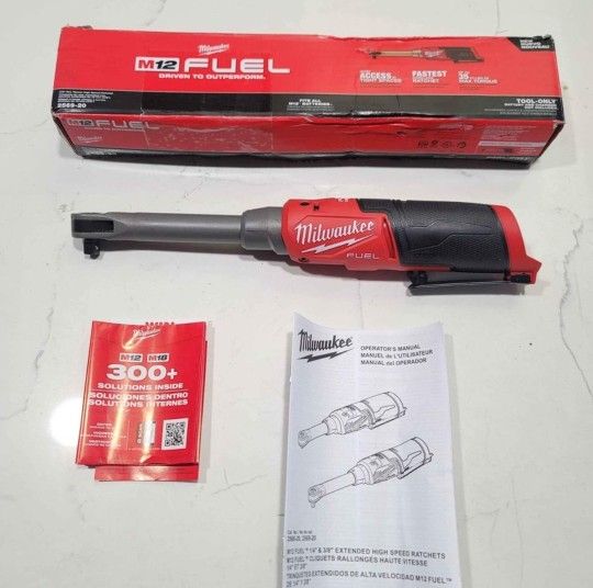 Milwaukee
M12 FUEL 12V Lithium-Ion Brushless Cordless 3/8 in. Extended Reach High Speed Ratchet (Tool Only)