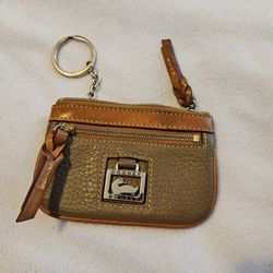 Dooney & Bourke Coin Purse Small Beige 