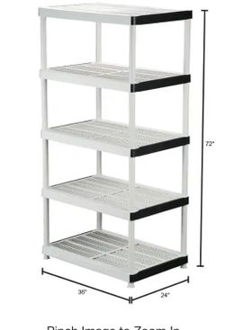 5 Shelf Unit 24 Inch