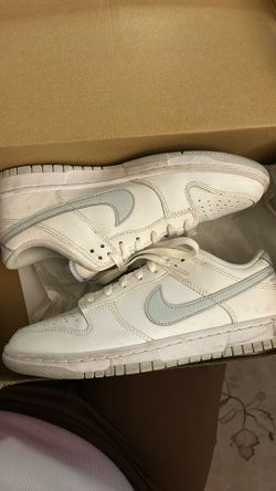 nike dunk low retro - white / grey size 7.5 men’s