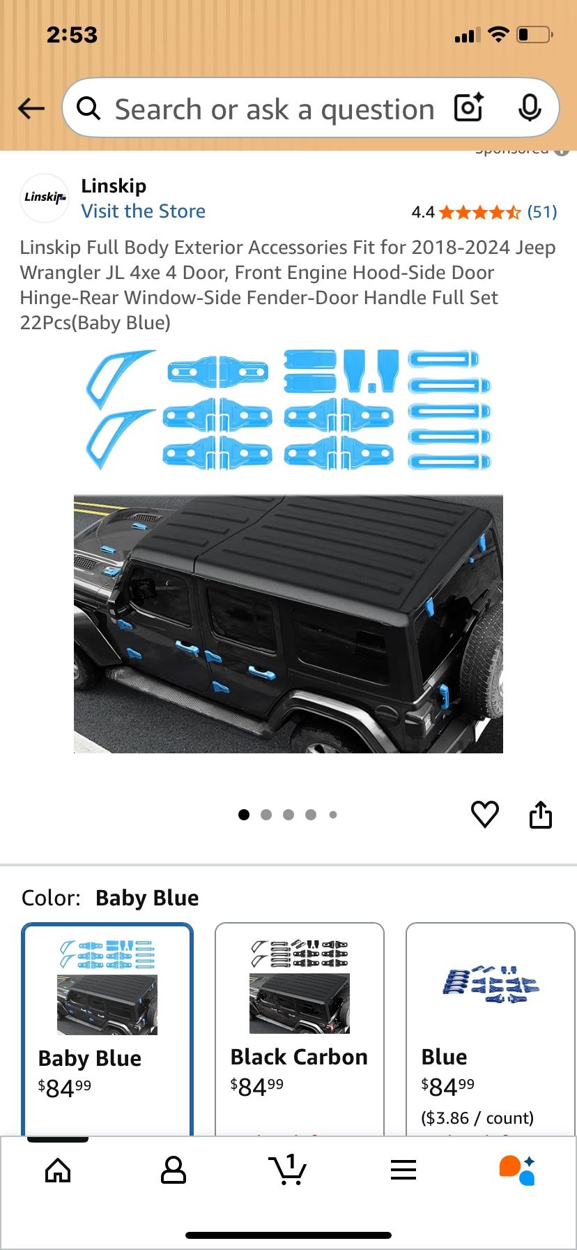 Full Body Exterior Accessories Jeep 2018-2024 Full Set