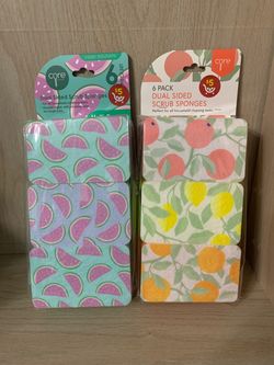 Core 6pk Dual Sided Scrub Sponges, Price for Both