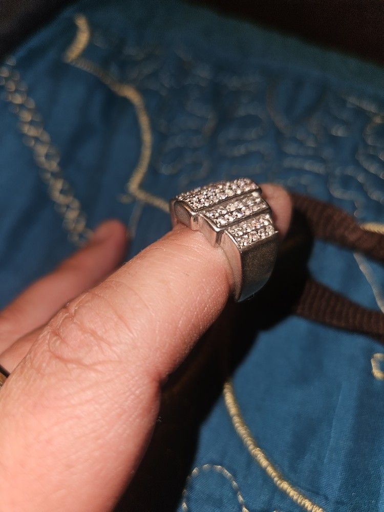 Silver Diamond Ring