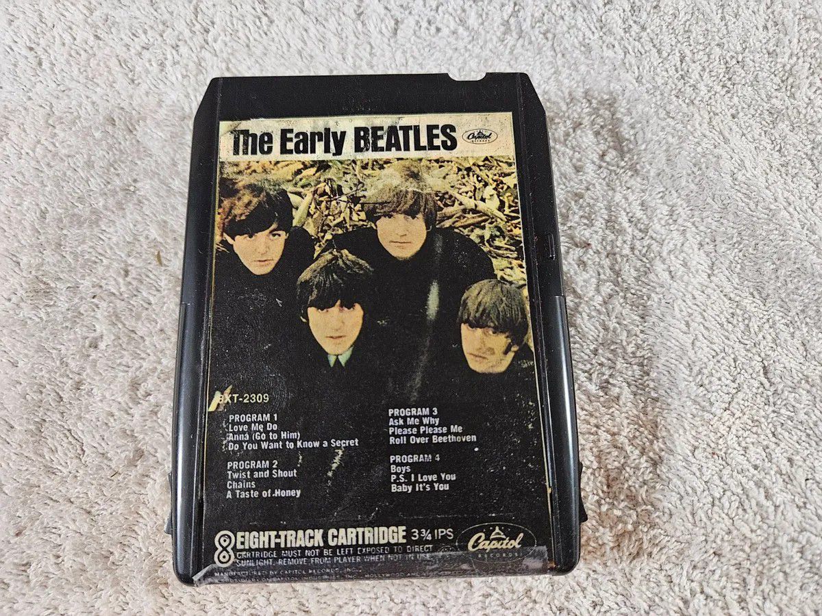 The Beatles- The Early Beatles 8-Track Tape. Pro serviced