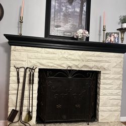 Beautiful Fireplace Converts Into Gas Logs