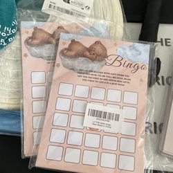 Baby Shower Bingo Cards