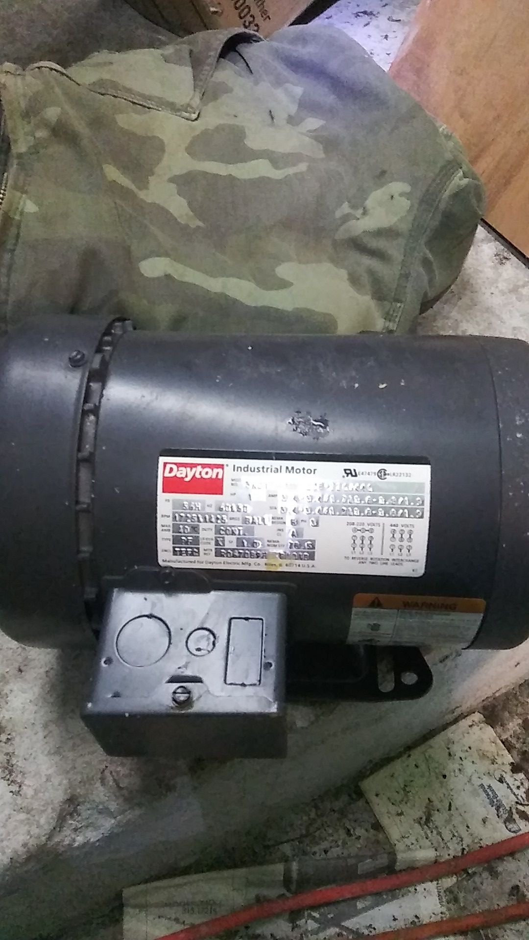 Dayton 3 phase elictric motor