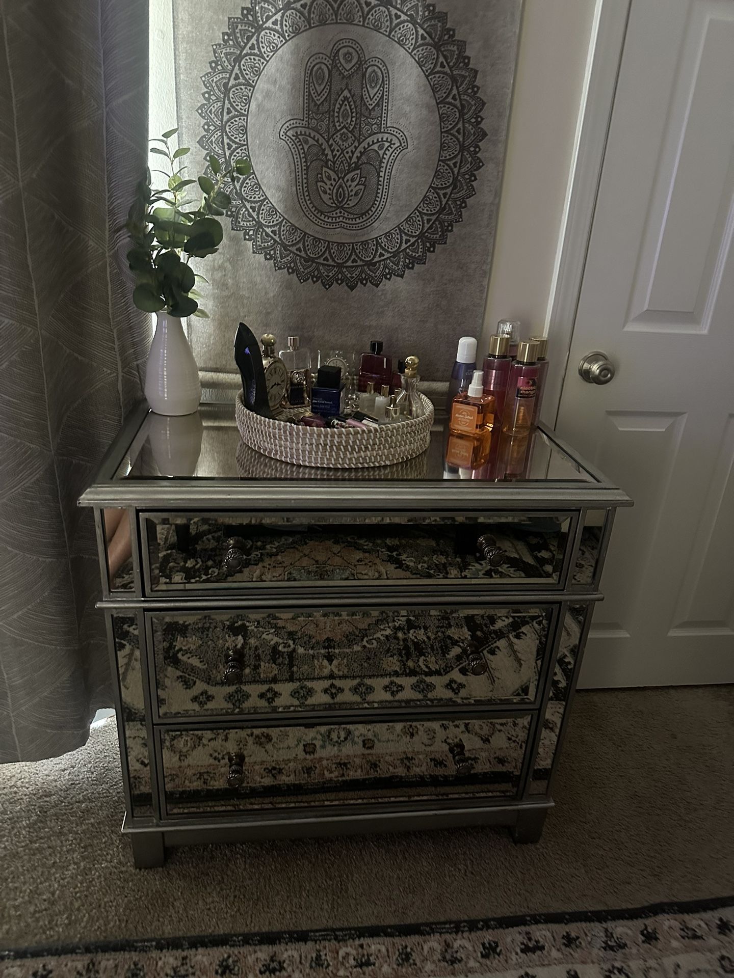 Hayworth Glass Dresser Set of 2