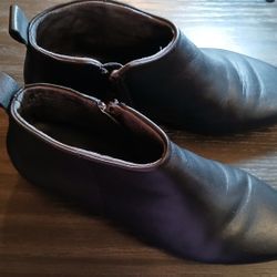 Black Leather Upper Aerosoles Boots 9m