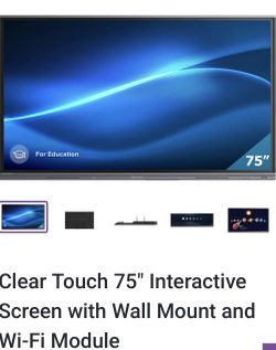 75” inch interactive clear touch