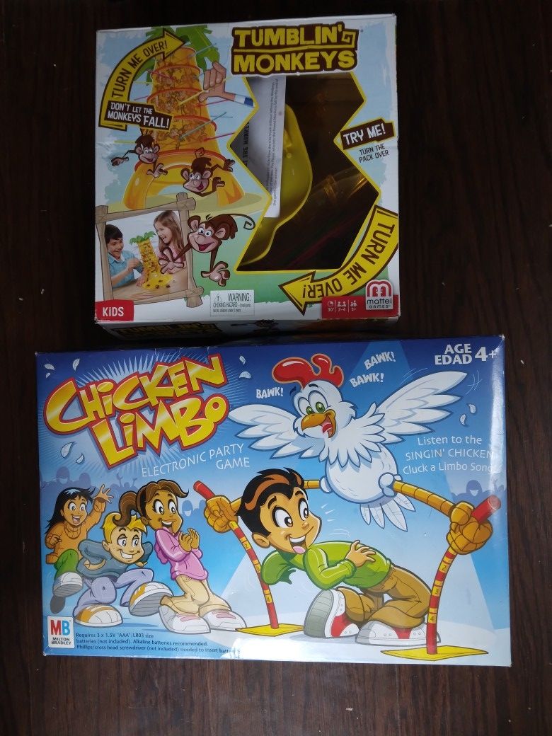 Chicken Limbo Boardgames+ Tumblin Monkeys