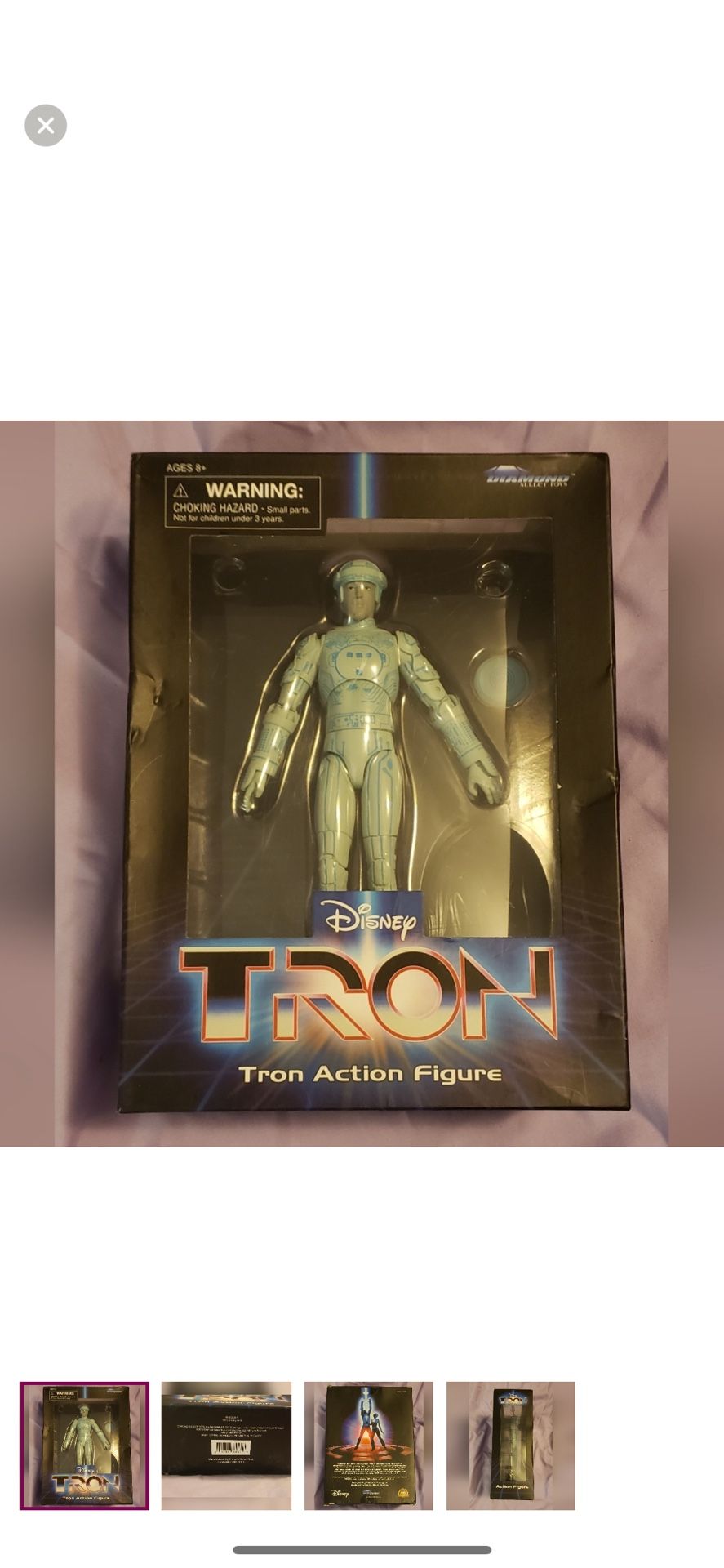 🔸Tron Disney Diamond Action Figure 🔸Very Rare Package🔸