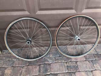 Bicycle Bike Tubular  Wheels Campagolo Record Sachs Maillard Mavic