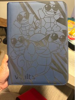 9 Pocket VaultX Squirtle squad Binder featuring Squirtle
