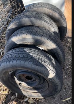 P185/70/R13 Tires Good Tread All 4 For $120