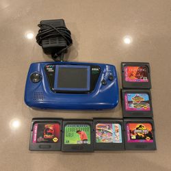 Sega game gear console and games sonic