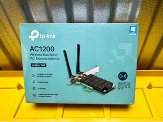 TP-Link AC1200 Wireless Dual Band PCI Express Adapter (Archer T4E) - Brand New