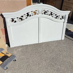 Beautiful queen Size Bed Frame In white Color