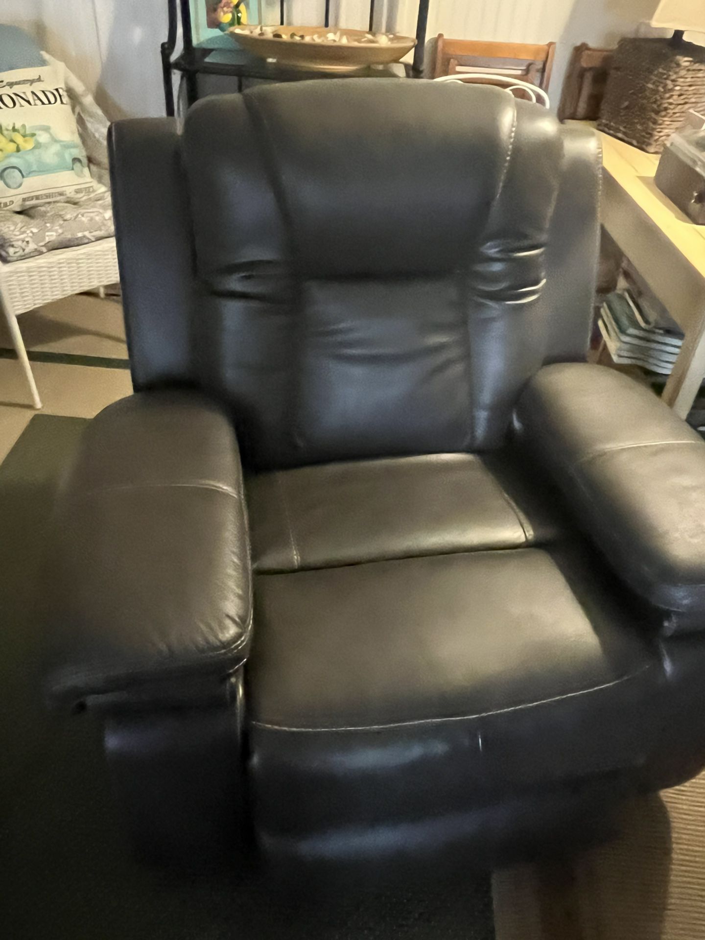 Leather Reclining Chair By Ashley Home Stores