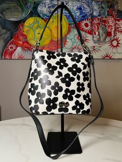 Kate Spade Floral Leather Satchel NWOT