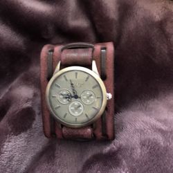 Unisex Watch   Real Leather Strap