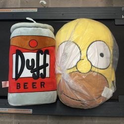 2 SIMPSON'S STUFFED OR PLUSHIE FROM UNIVERSAL STUDIOS