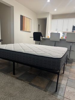 Queen bed with frame