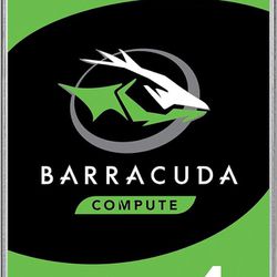 Seagate BarraCuda 4TB Internal Hard Drive HDD – 3.5 Inch Sata 6 Gb/s 5400 RPM 256MB Cache for Computer Desktop PC Laptop (ST4000DM004)