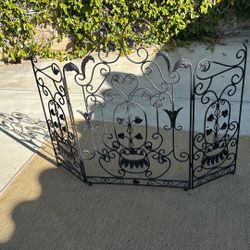 Beautiful Wrought Iron Fireplace/hearth Screen