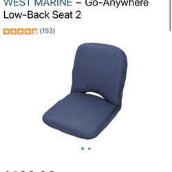 Portable Boat Seat That Reclines . 