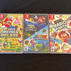 Nintendo Switch Games. Super Mario Games. $130 For all 3 Games