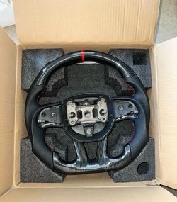 Carbon Fiber Steering Wheel for Dodge Charger/Challenger/Durango and Cherokee 2016-2026