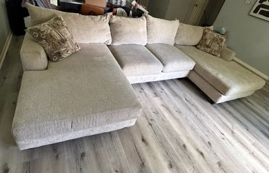Large Beige Sectional Sofa – Must Sell Before Move!