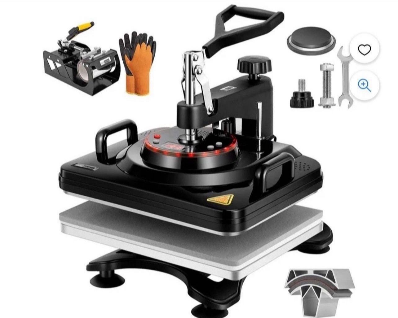 Clamshell swing away Heat press