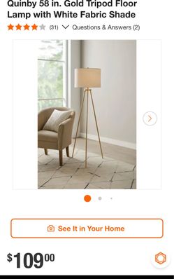 Hampton bay 58 inches floor lamp