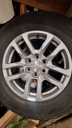 Set of 4 OEM 18" Chevy 6-Lug Aluminum Rims