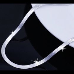 Mens & Woman’s Stunning Solid 925 Sterling Silver 5mm 26 Inch  Brand New  High -End  Chain Necklace 