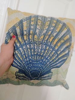 Seashell pillow