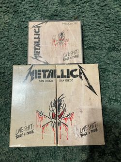 Metallica cds and vhs