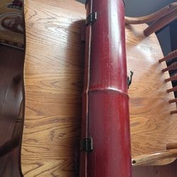 Vintage Wooden Storage Tube / Decorative Case
