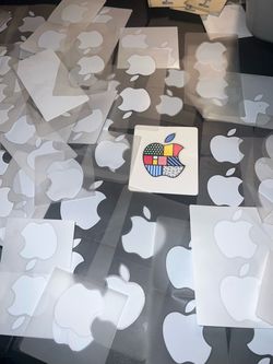 Apple Logo Stickers Lot