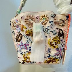 Sophia Webster Pink/Fuscia Mini Ribbon Leather Bucket Bag