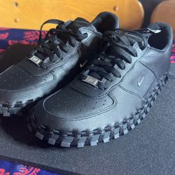 New Nike Air Force 1 Low x Jacquemus Black Shoes with Tags $99 