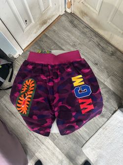 Purple bape shorts