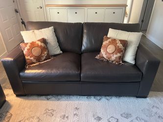 Genuine  leather couch - moving