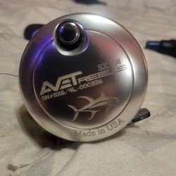 AVET SX 6/4 Left Handed two-speed lever drag conventional reel 